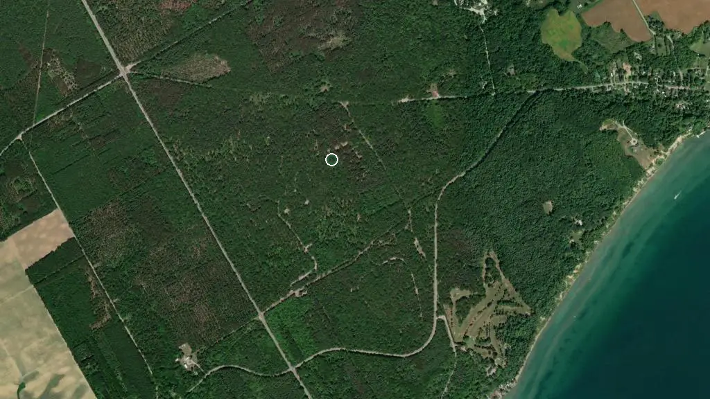 Aerial view of Turkey Point Park - Whippoorwill Campground and surroundings