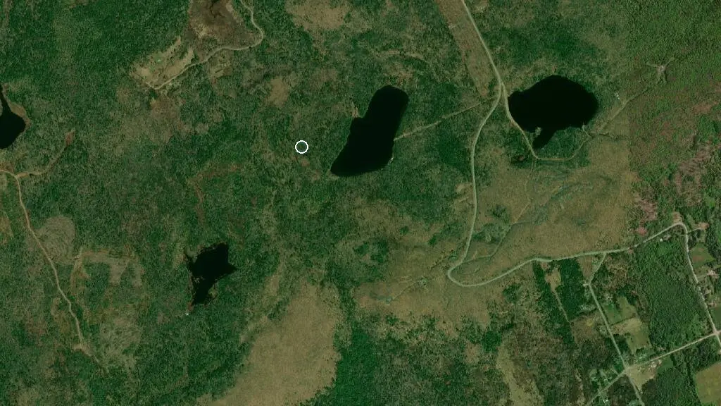 Aerial view of Valleyview Provincial Park and surroundings