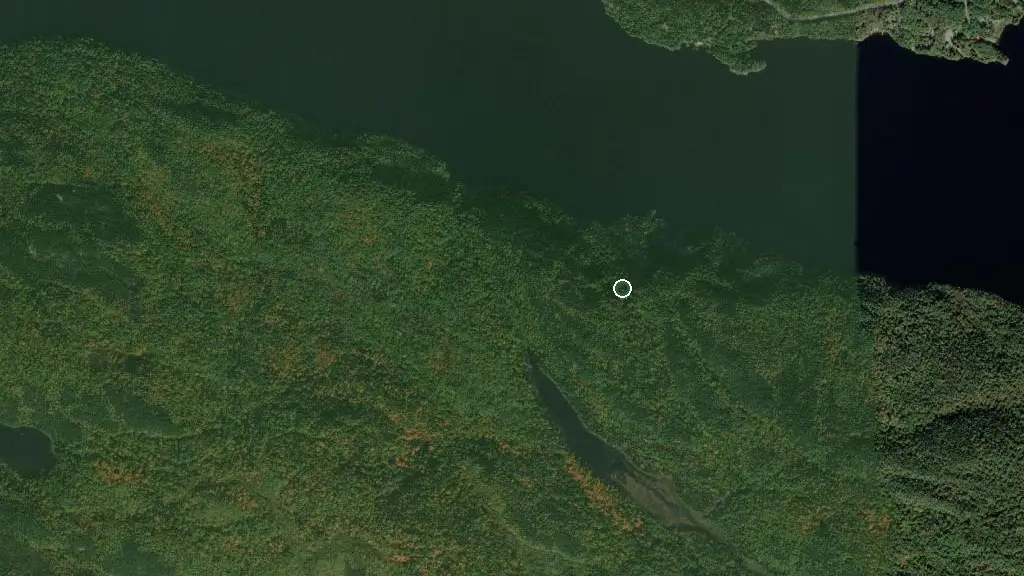 Aerial view of Refuge Scierie Lachance Ltée and surroundings