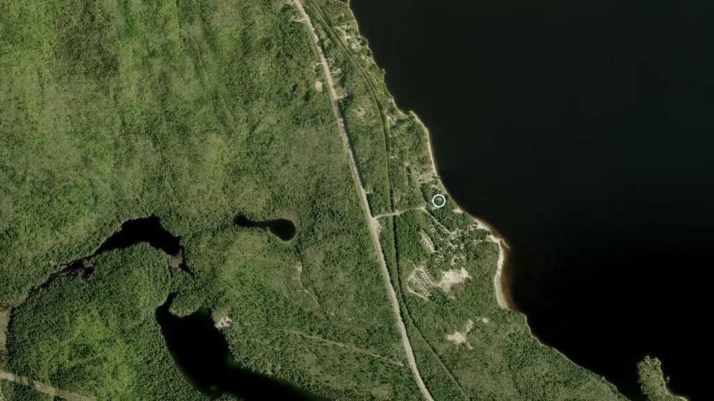 Aerial view of Pine Valley Resort, Campground & Cottage and surroundings