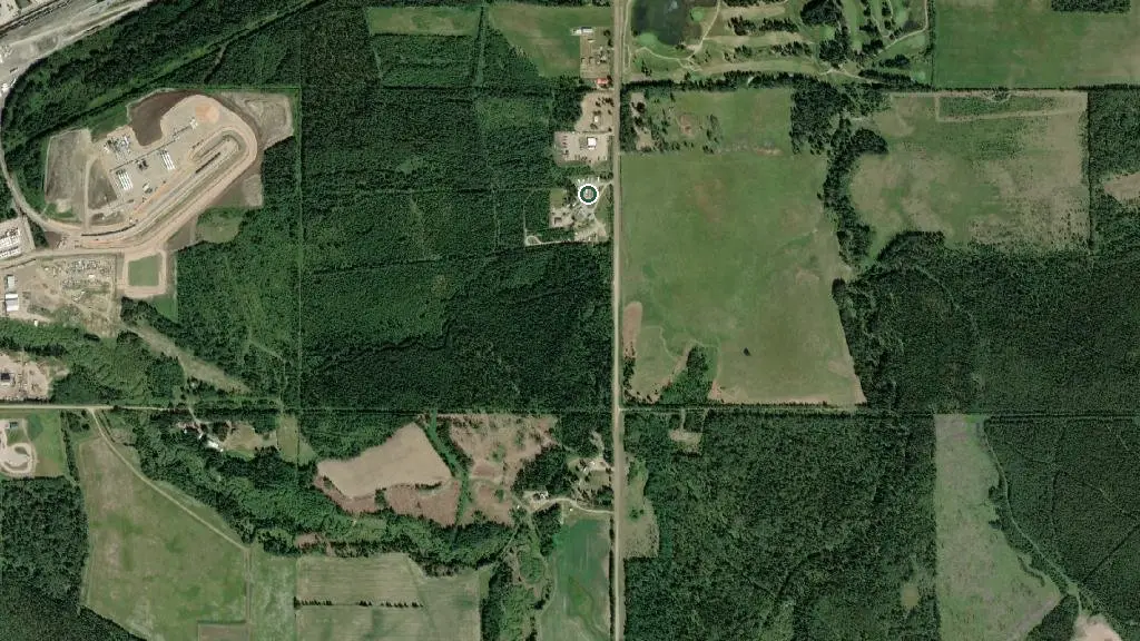 Aerial view of Moose Meadows RV Park and surroundings