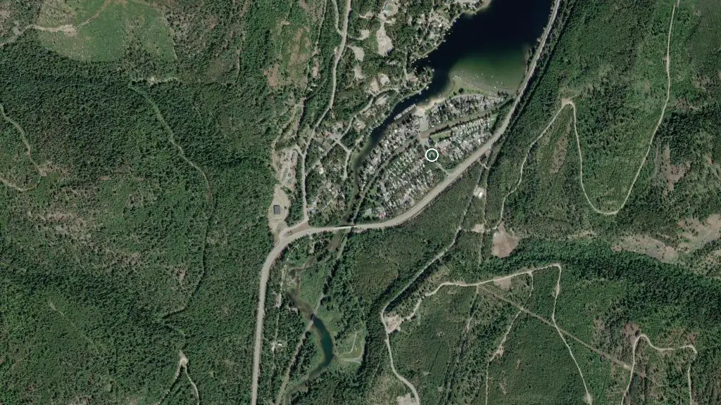 Aerial view of Eaglesnest RV Resort and surroundings