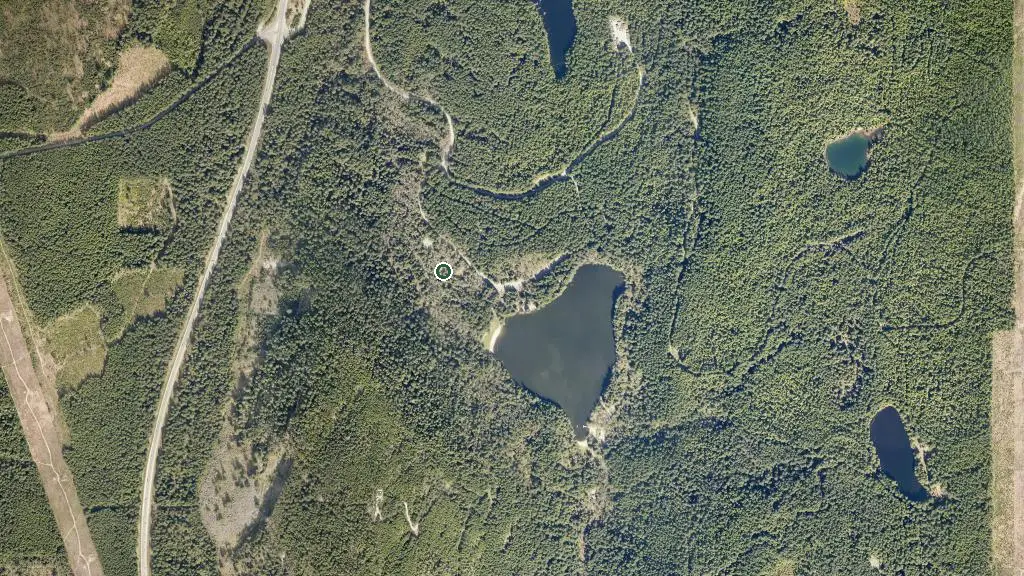 Aerial view of Alice Lake Provincial Park and surroundings