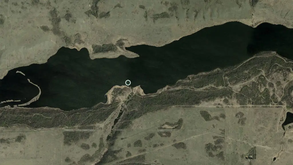 Aerial view of Vermilion Provincial Park and surroundings