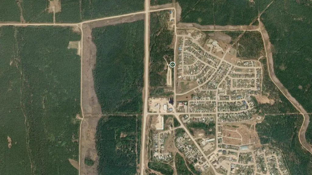 Aerial view of Four Seasons Wilderness Campsite and surroundings