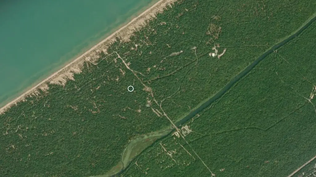 Aerial view of Dunes Area 4 and surroundings