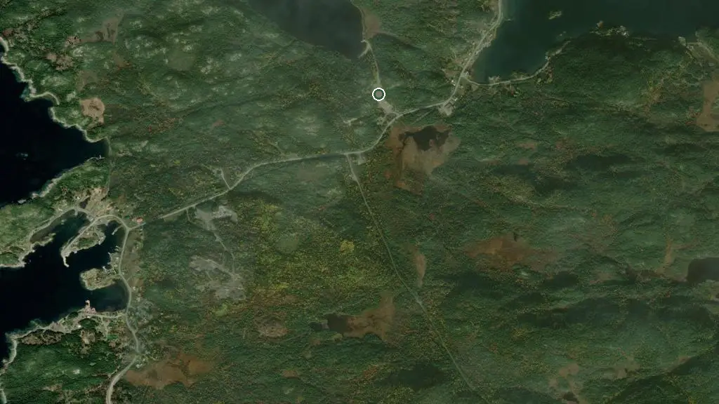 Aerial view of Beaver pond RV Park and surroundings