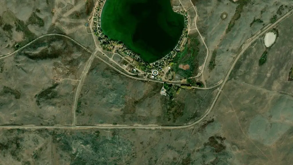 Aerial view of Clearwater Lake Regional Park and surroundings