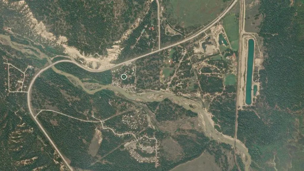 Aerial view of Hoodoo Mountain Resort and surroundings