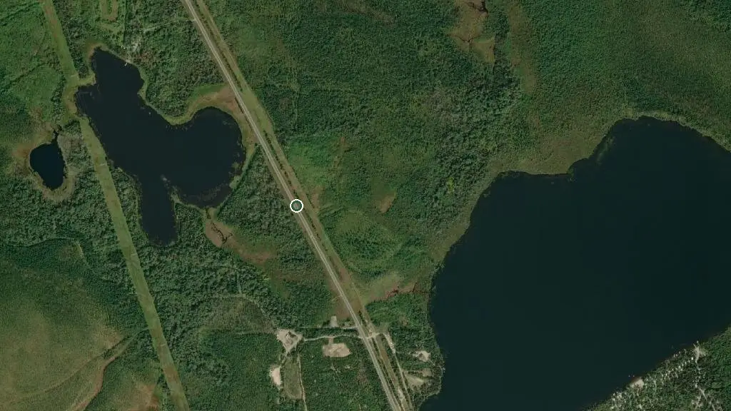 Aerial view of Big Water Campground and surroundings