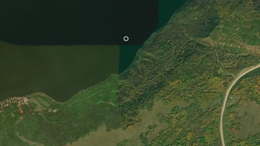 Aerial view of Coyote Gulch Campgrounds and surroundings