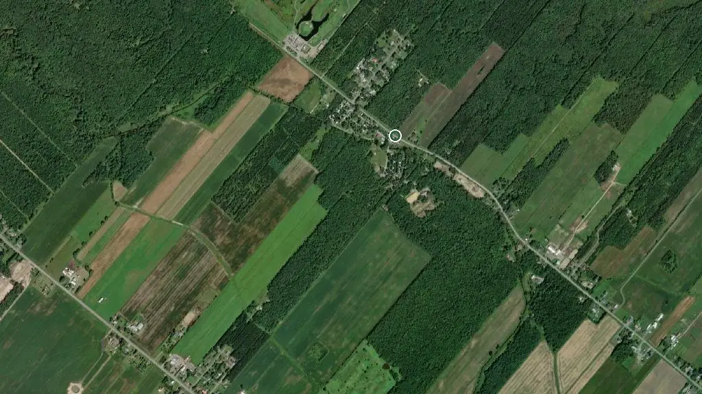 Aerial view of Camping Saint-Majorique (drummondville) and surroundings