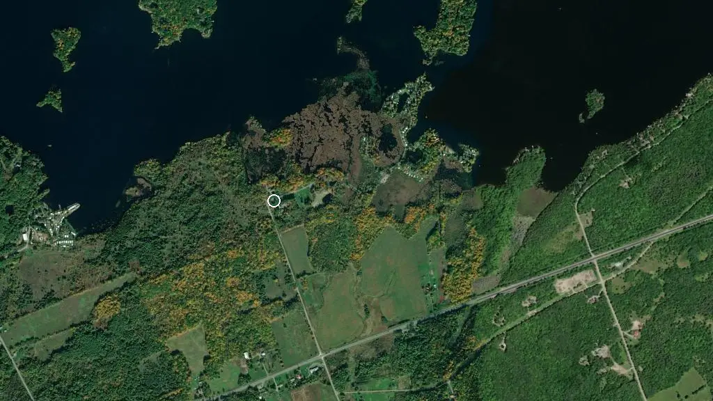 Aerial view of Bayview Park Resort and surroundings