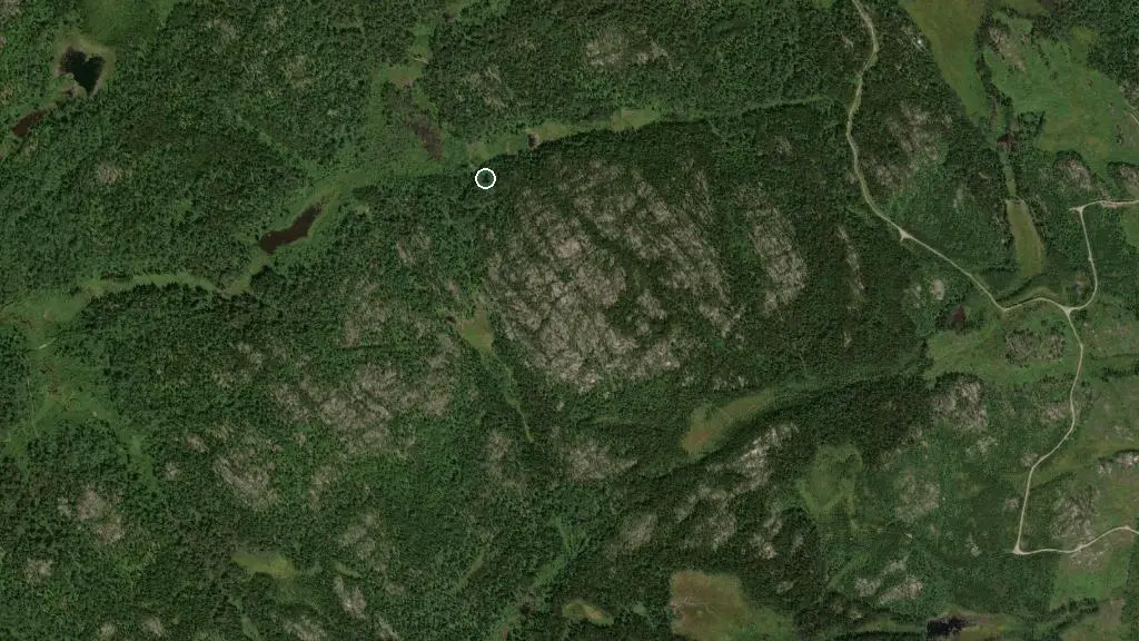 Aerial view of Le Shack à Pépere and surroundings