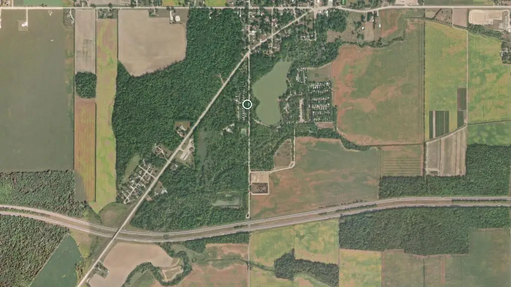 Aerial view of Warwick Conservation Area and surroundings