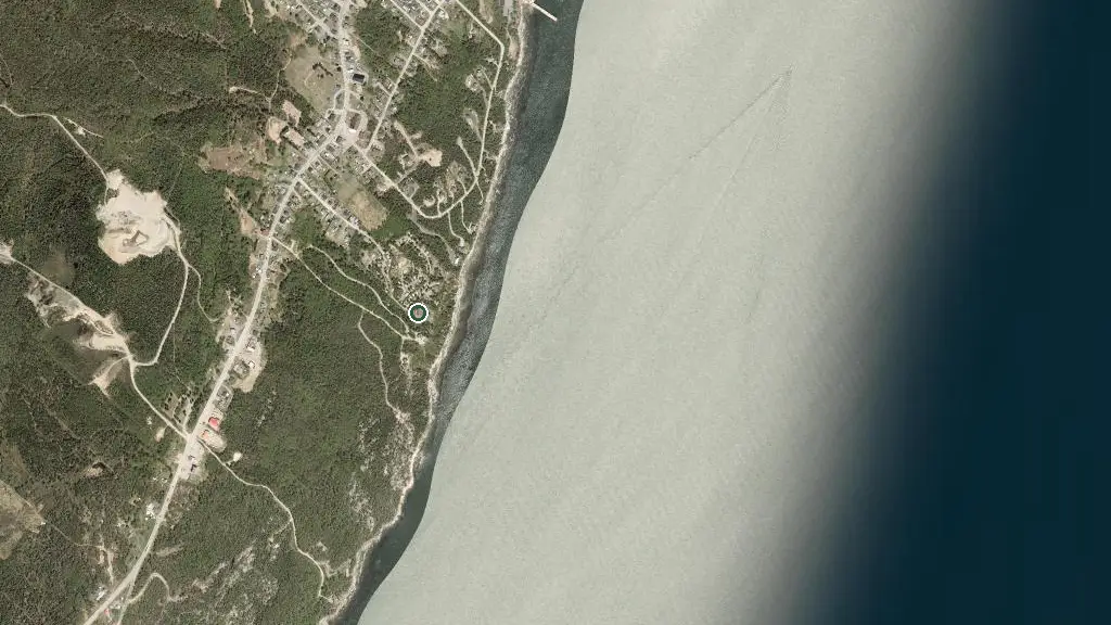 Aerial view of Failaise sur Mer and surroundings