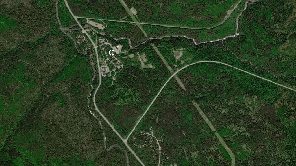 Aerial view of Chalet 26 and surroundings