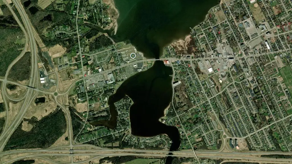 Aerial view of Étoile Filante Camping and surroundings