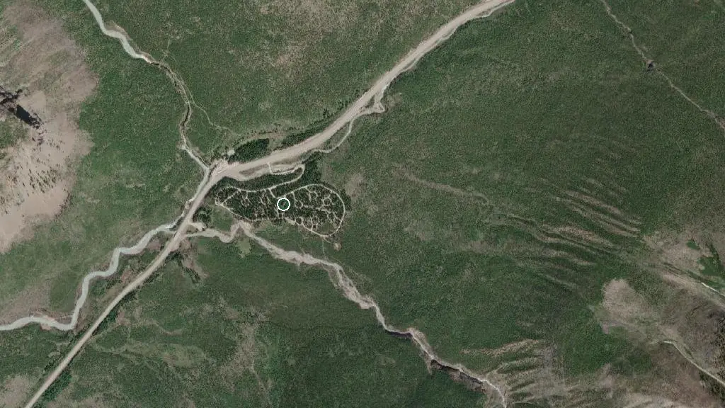 Aerial view of Kootenay - Marble Canyon and surroundings