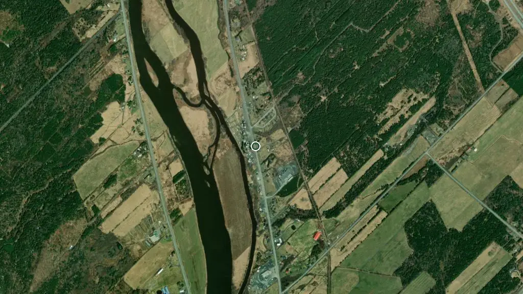 Aerial view of Camping Domaine de la Rivière and surroundings
