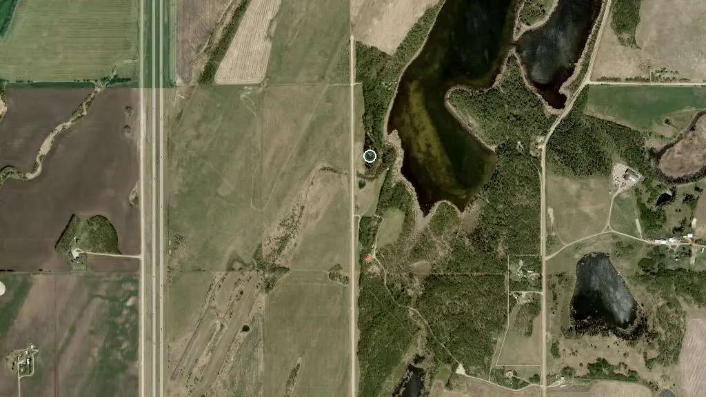 Aerial view of Watipi Campround gazebo and surroundings