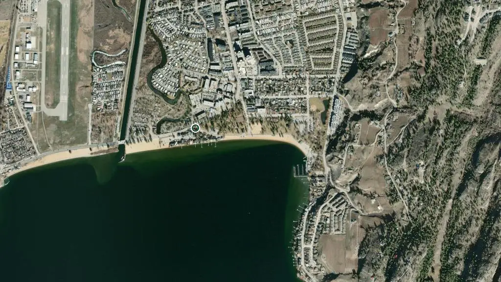 Aerial view of South Beach Gardens Campground and surroundings