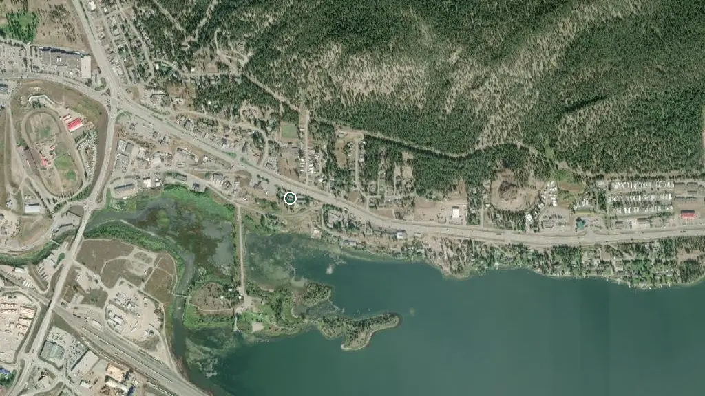 Aerial view of Drummond Lodge Motel and surroundings