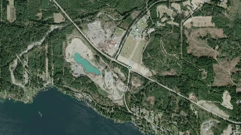 Aerial view of Laketown Ranch Campground and surroundings