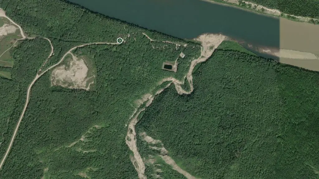 Aerial view of Cotillion Park Campground and surroundings