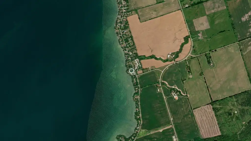 Aerial view of Point of Mara Resort & Trailer Park and surroundings