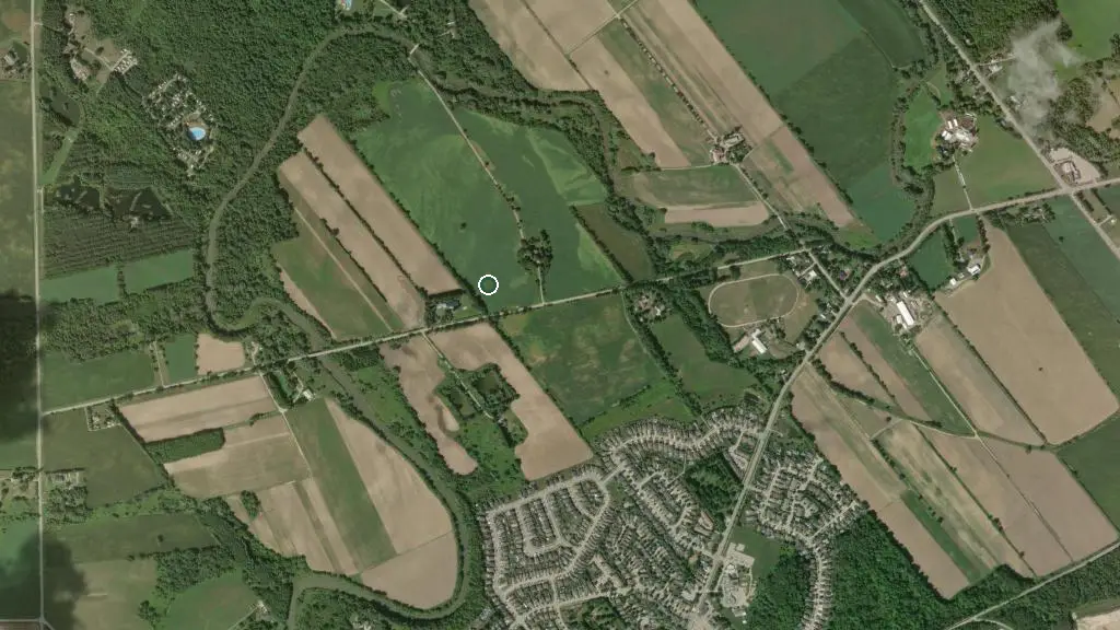 Aerial view of Concordia Club Campground and surroundings