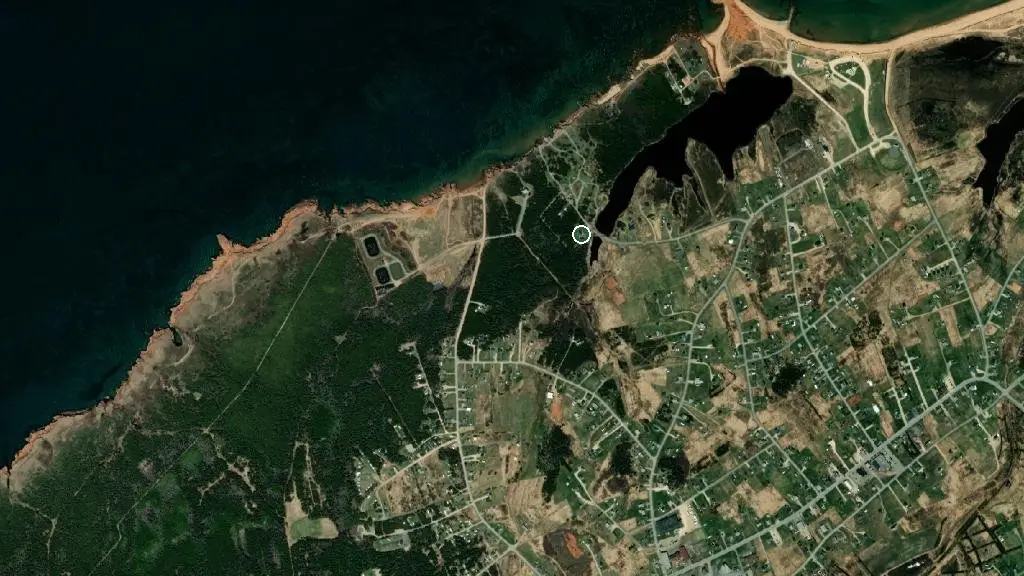 Aerial view of Camping Barachois and surroundings