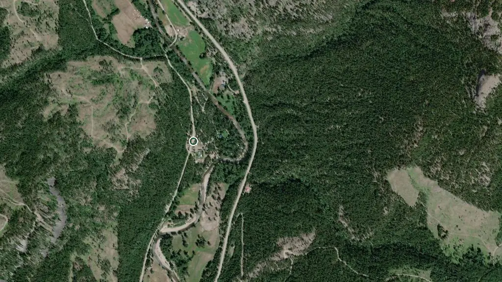 Aerial view of Little Dipper Hideaway and surroundings