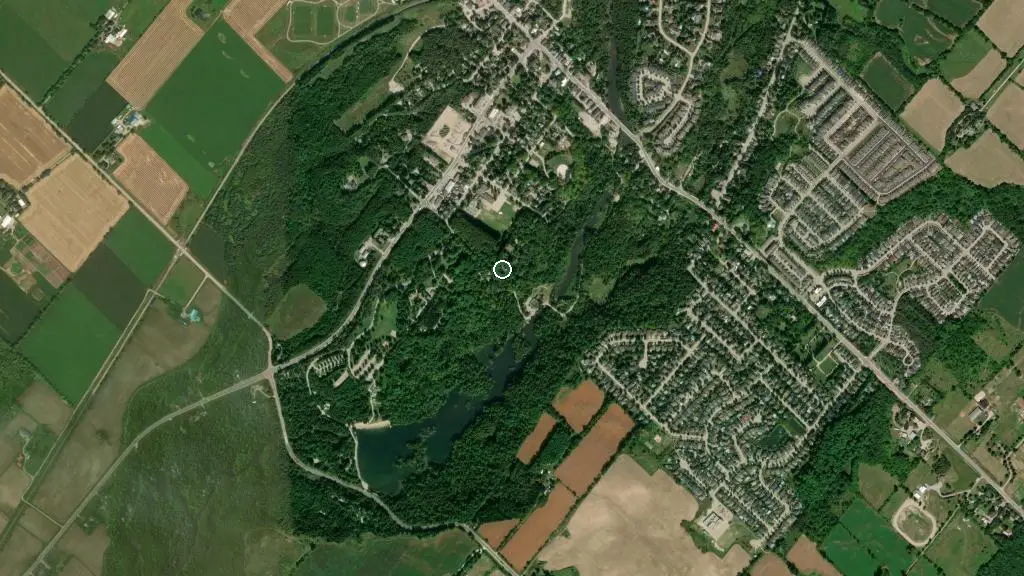 Aerial view of Rockwood Cons Area and surroundings