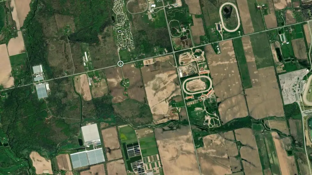 Aerial view of Olympia Village RV Park & Campground and surroundings