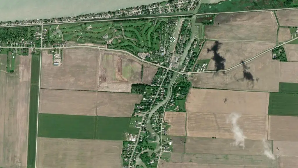 Aerial view of Rochester Place Golf Club & Resort and surroundings