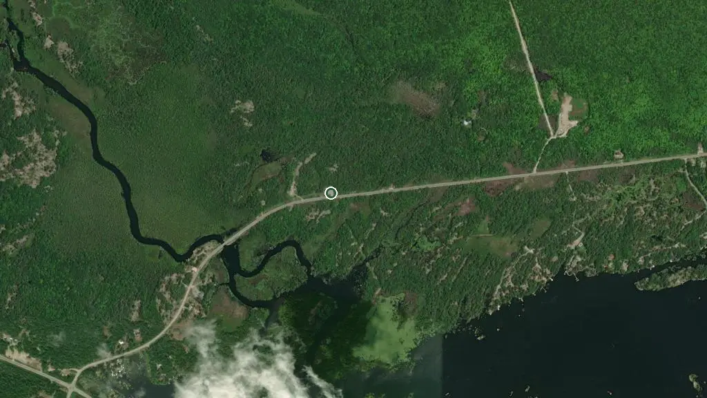 Aerial view of Buckhaven RV Resort and surroundings