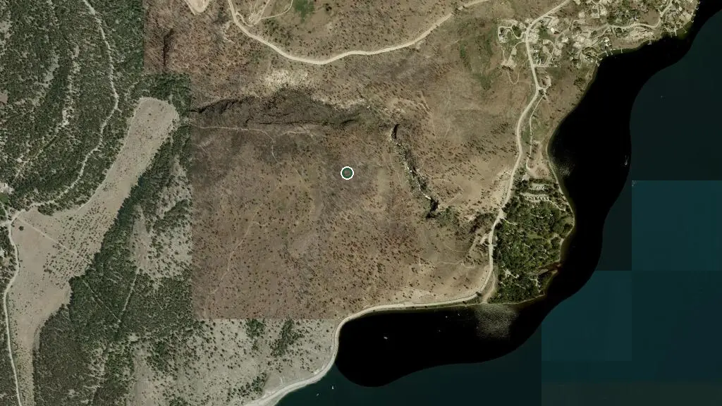Aerial view of Bear Creek Provincial Park and surroundings