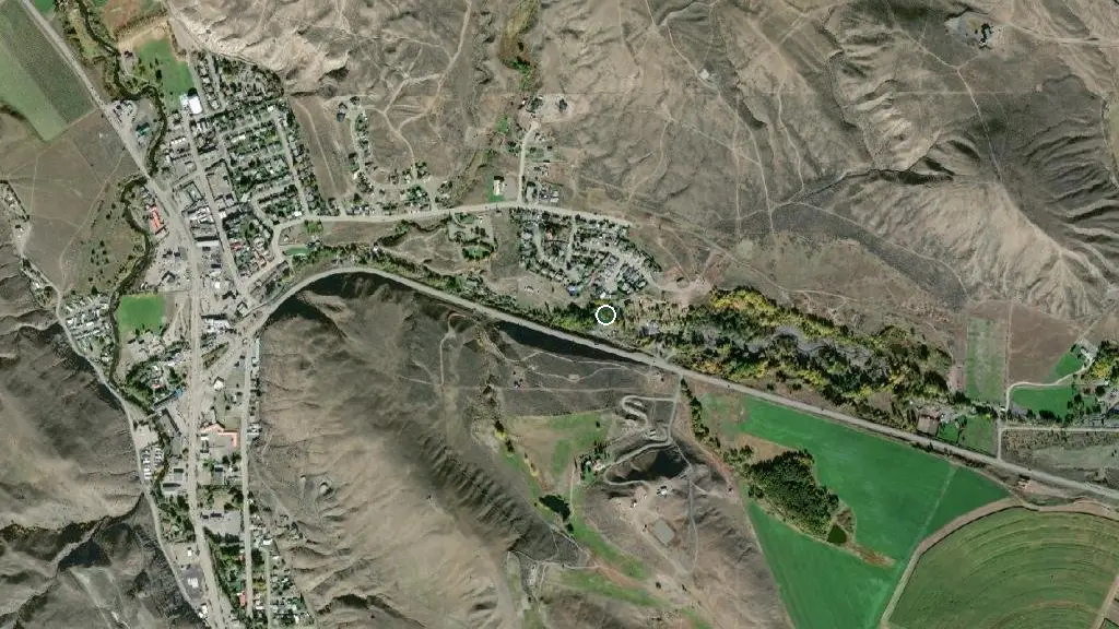 Aerial view of Brookside campsite and surroundings