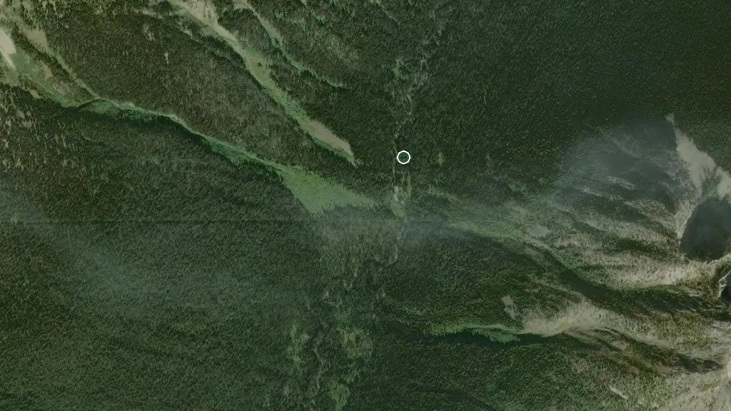 Aerial view of Monument 78 Campground and surroundings
