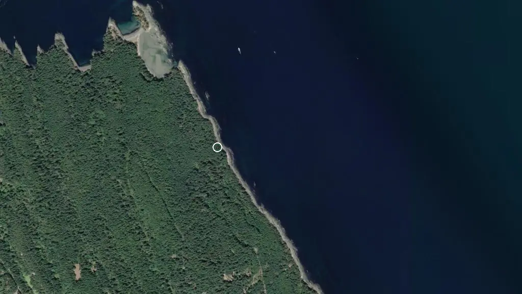 Aerial view of Sandstone Campground and surroundings