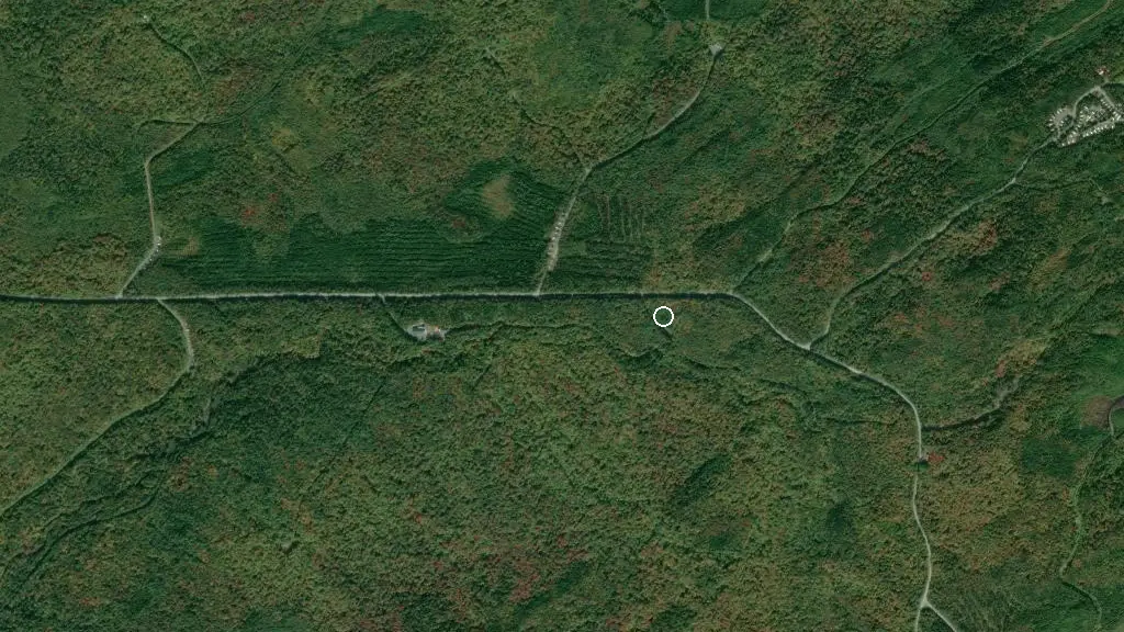 Aerial view of Camping rustique 8 and surroundings