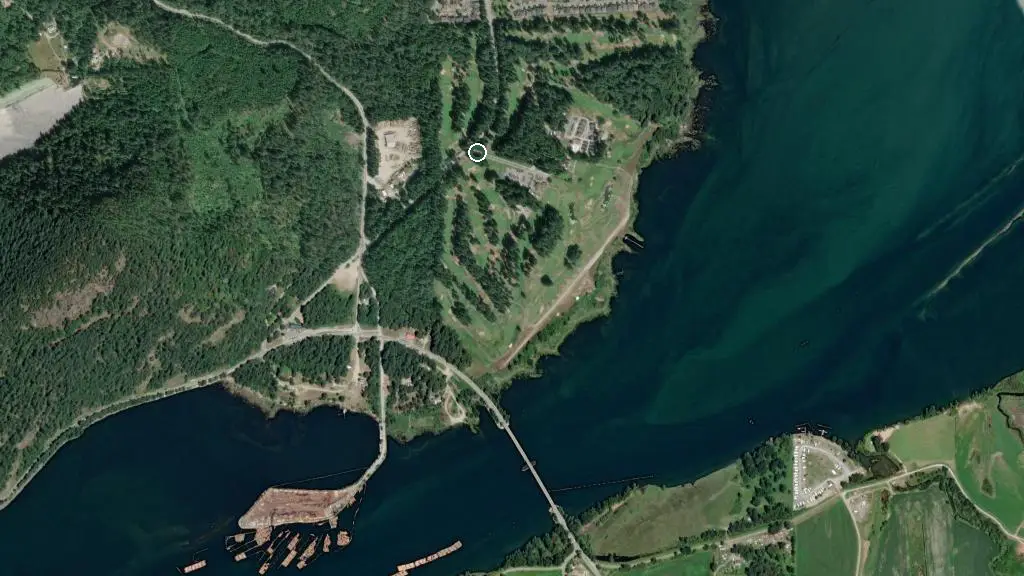 Aerial view of Sandpiper Resort and surroundings