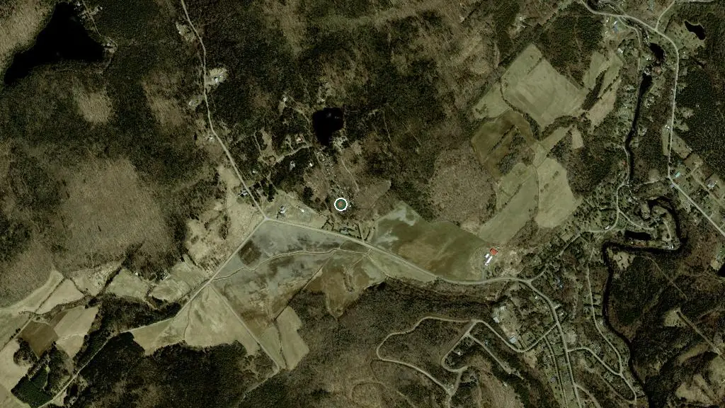 Aerial view of Camping Havre de la Belle-Montagne and surroundings