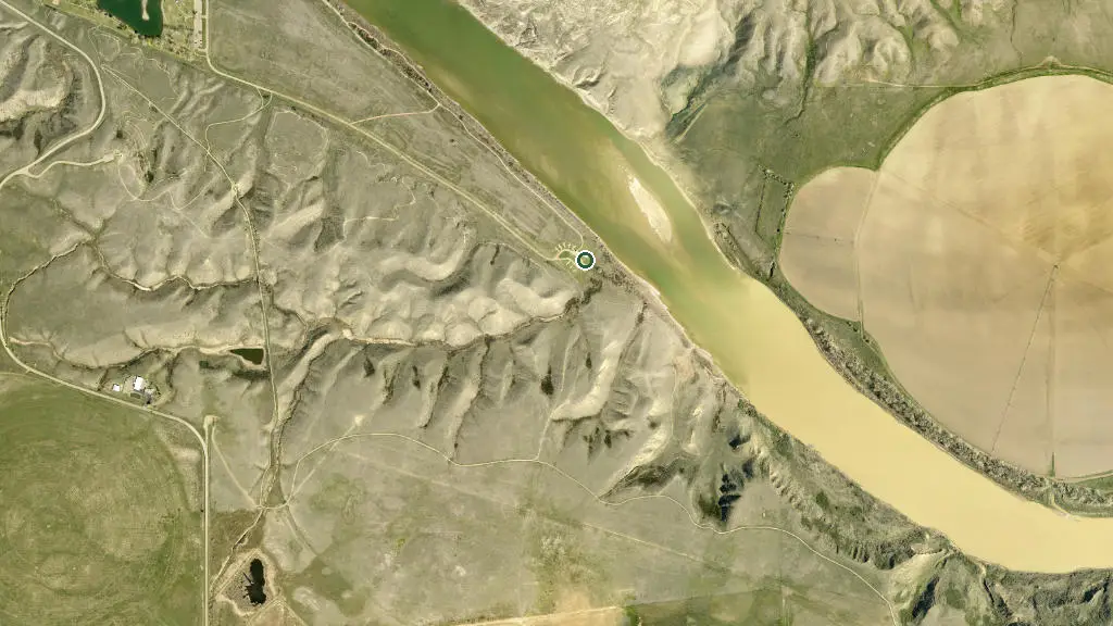 Aerial view of Echo Dale Campground and surroundings