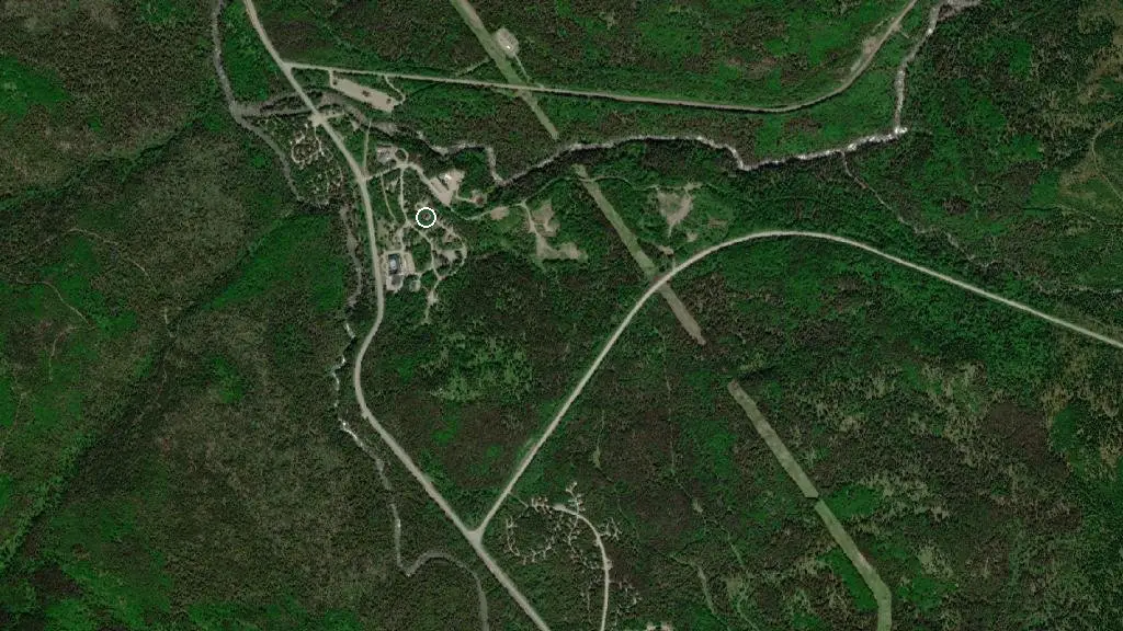 Aerial view of Chalet 25 and surroundings
