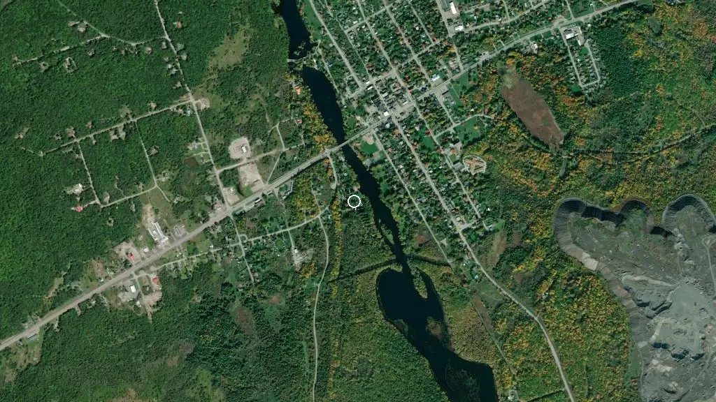 Aerial view of Crowe Valley Campground and surroundings