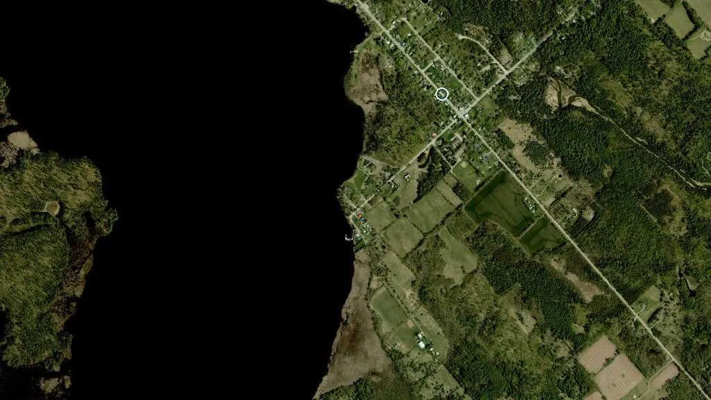 Aerial view of White Lake RV Park and surroundings
