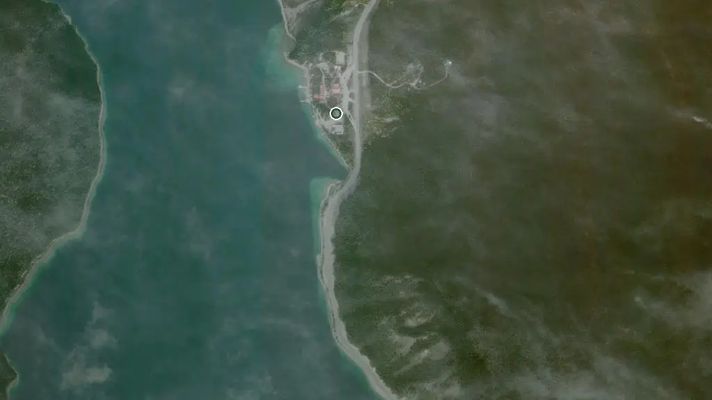 Aerial view of Northern Rockies Lodge and surroundings