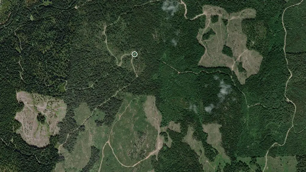 Aerial view of Strawberry Shelter and surroundings